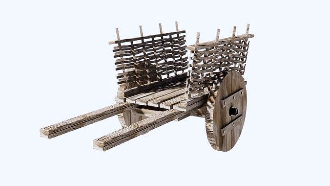 Ancient Chinese Wood Hand Pallet Truck