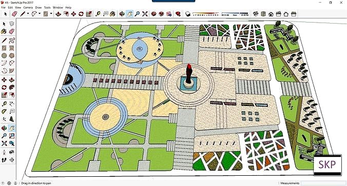 Sketchup Landscape Park H5