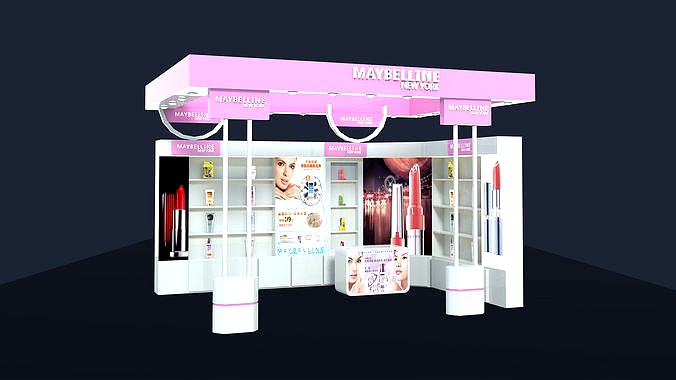 Cosmetics showcase Showroom shopping mall Cosmetics Counter