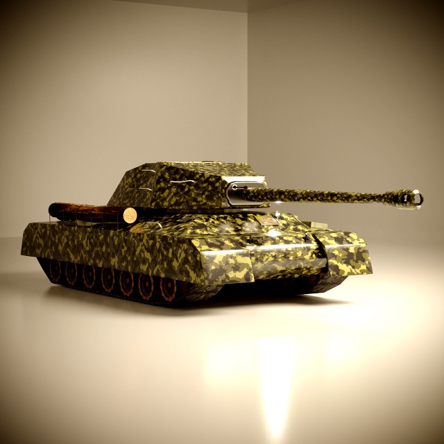 is-4 tank low poly