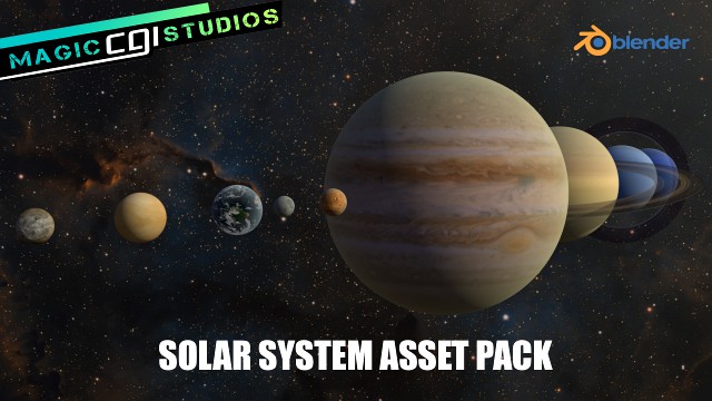 solar system asset pack - blender