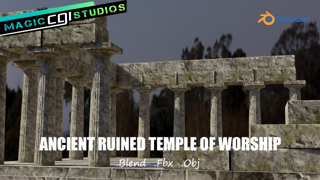 ancient ruined temple of worship