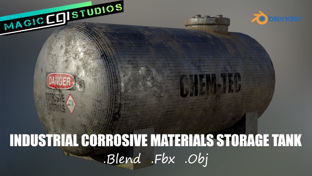 industrial corrosive materials storage tank