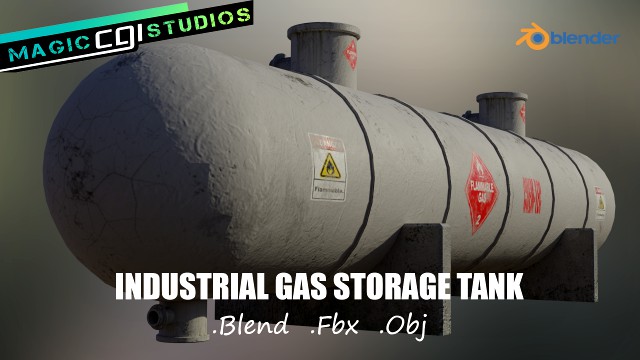 industrial flammable gas storage tank