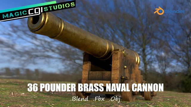 36 pounder brass naval bombardment cannon