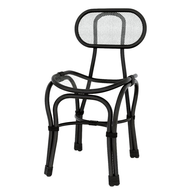 single rattan chair