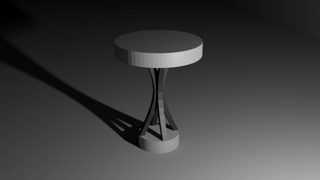 low poly bar stool