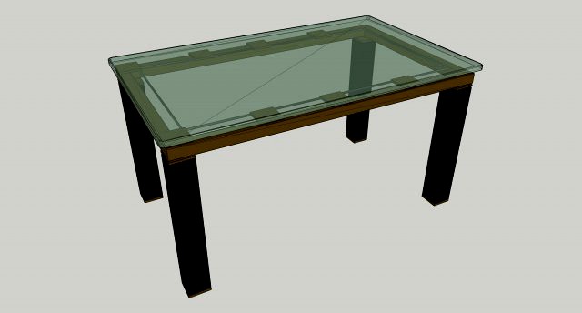 glass table