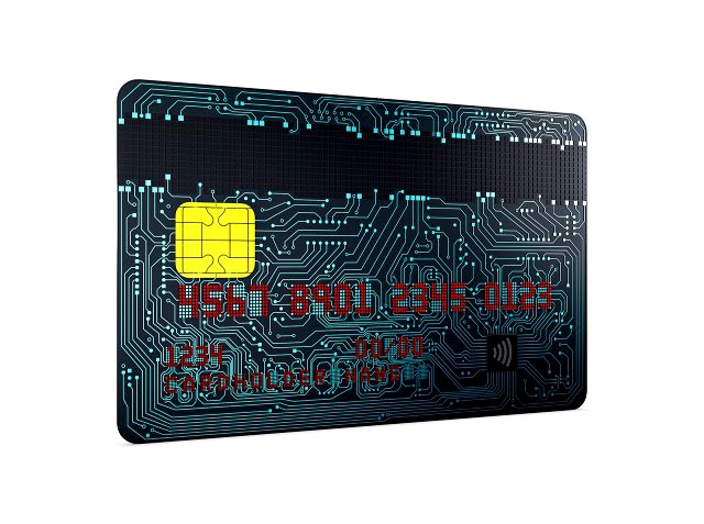 electronic circuit bank card v 2