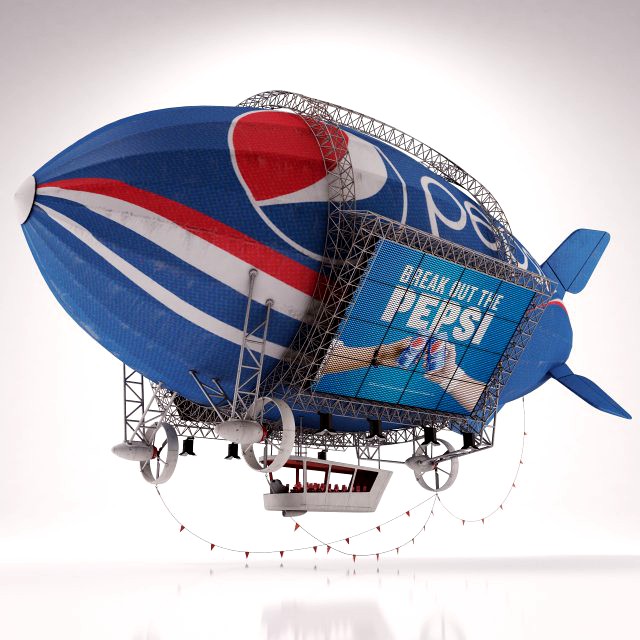 advertising zeppelin pepsi