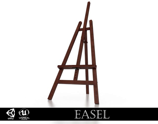 wooden artist easel