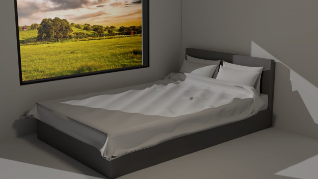 realistic bed