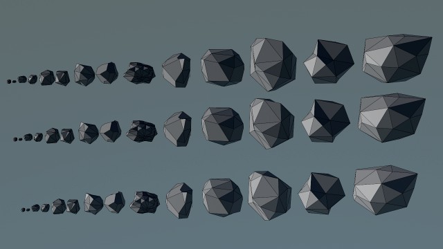 rocks lowpoly 3d