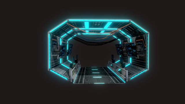 futuristic space tunnel