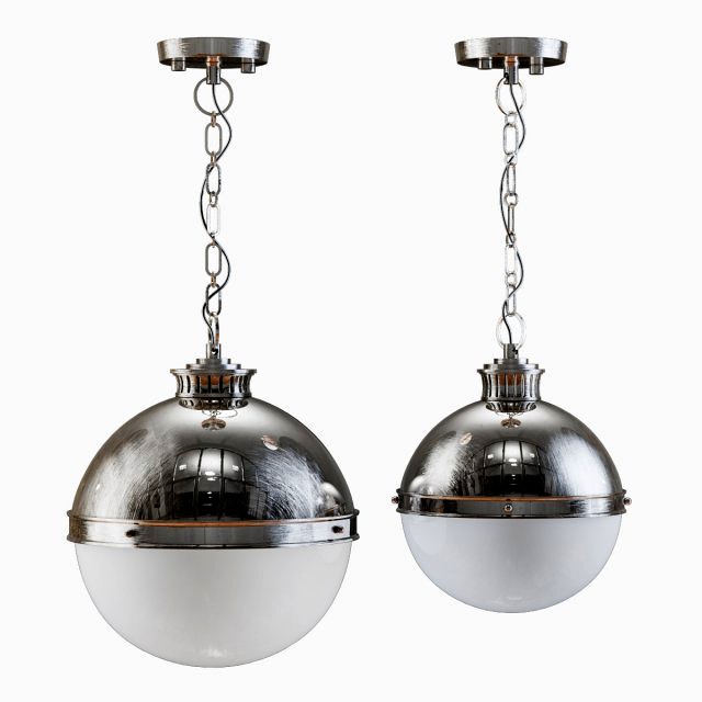 emerson 1-light single globe pendant-chrome