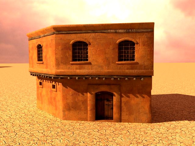 arabian house low-poly model