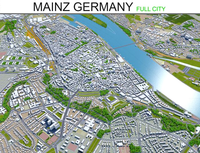 mainz city germany 40km
