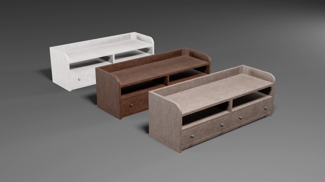 set of modern wooden comode