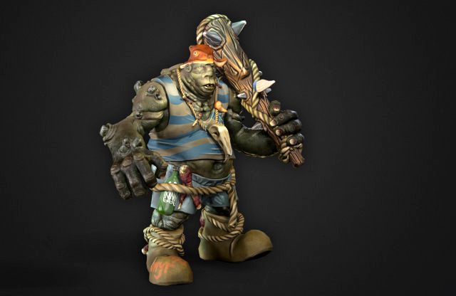 troll 3d stylized character