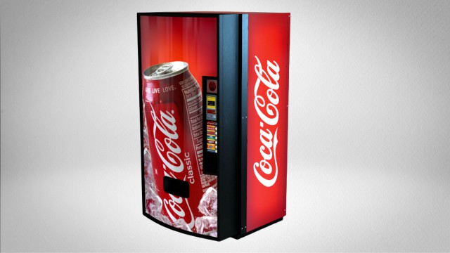 cans coke machine