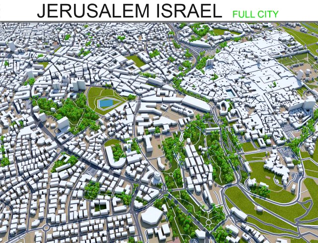 jerusalem city israel 60km