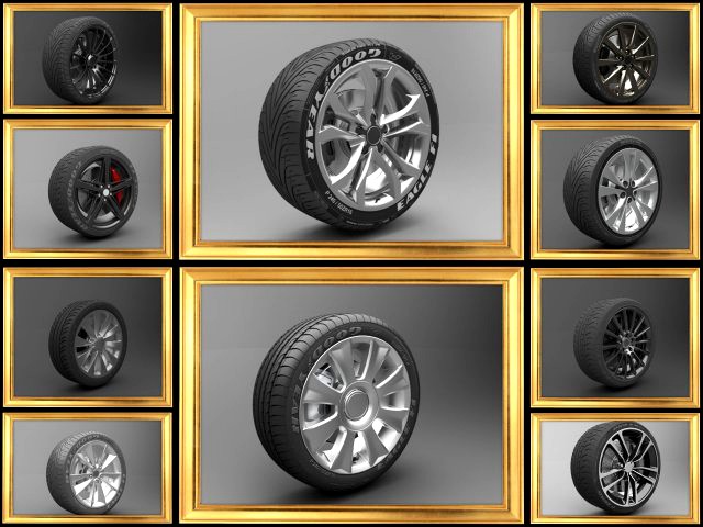 realistic tire wheel collections