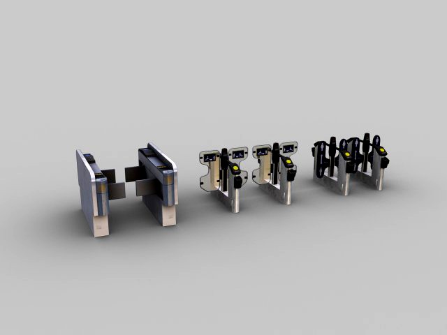 ticket gate low-poly