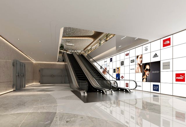modern shopping mall