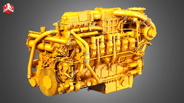 3516c hd engine - v16 industrial diesel engine