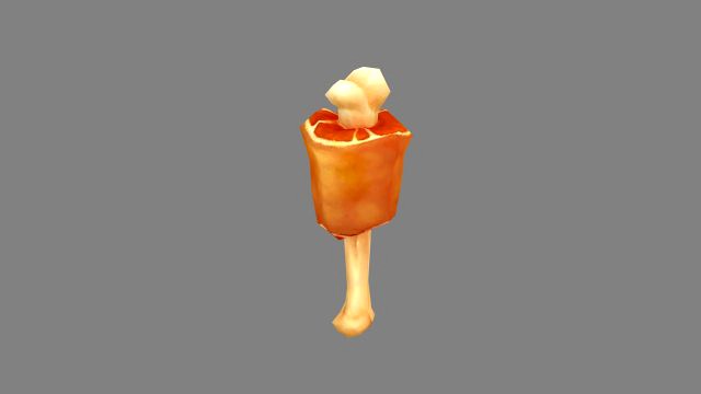 cartoon meat stick - thigh bone