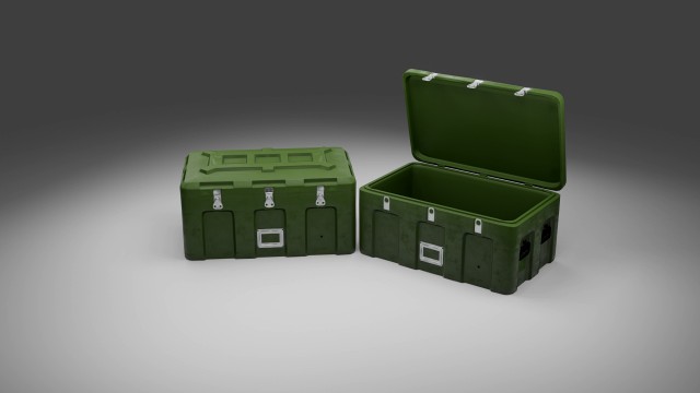 military cases pack low-poly