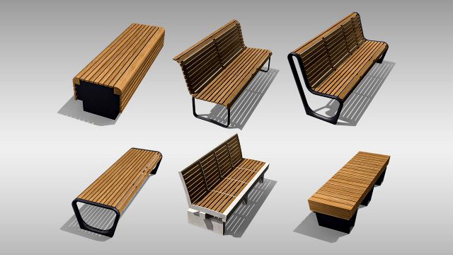 park benches collection