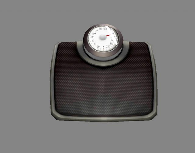 cartoon weight scale or bathroom scale