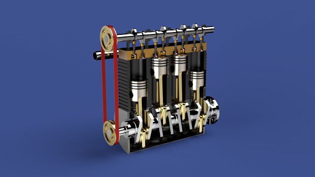 inline 4 cylinder engine