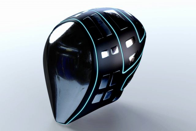 helmet futuristic sci-fi pbr