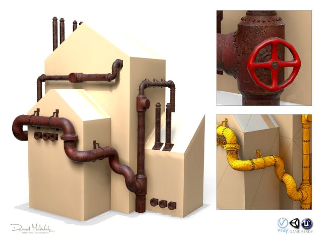 industrial steam pipes pbr