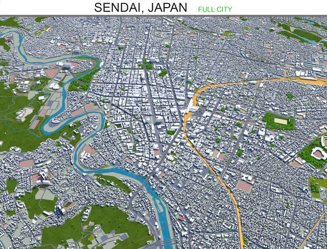 sendai city japan 70km