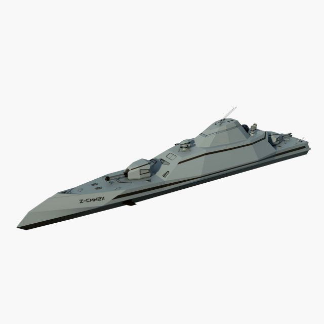 futuristic military stealth ship