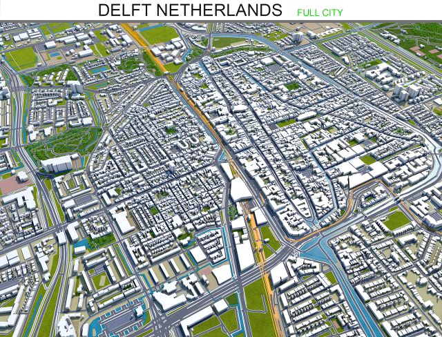 delft city netherlands 15km