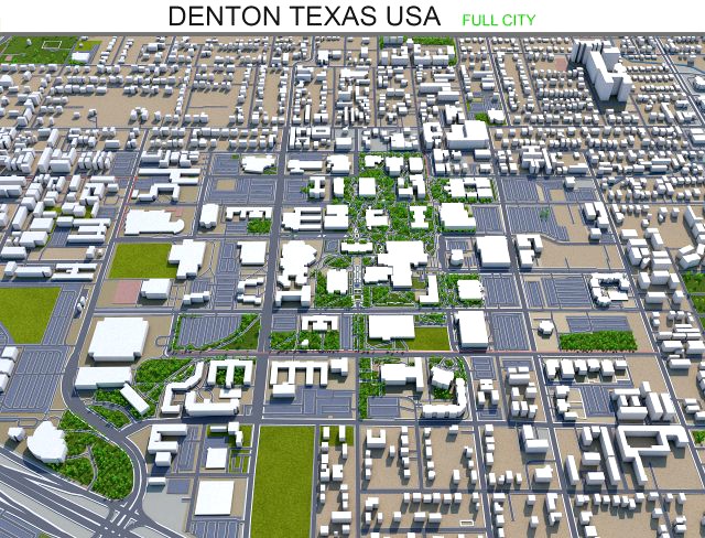 denton city texas usa 40km