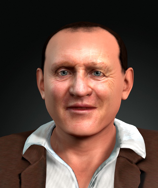 anthony hopkins 3d design ready for animation