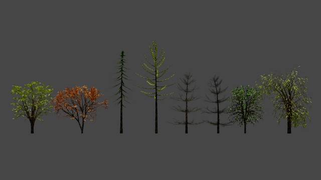 8 trees