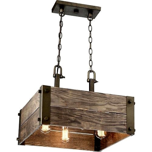 Cathey 4 - Light Unique Square Rectangle Chandelier