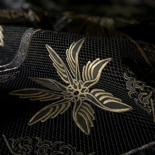 Lace Embroidery 05 - 4K - PBR - PNG - SBSA