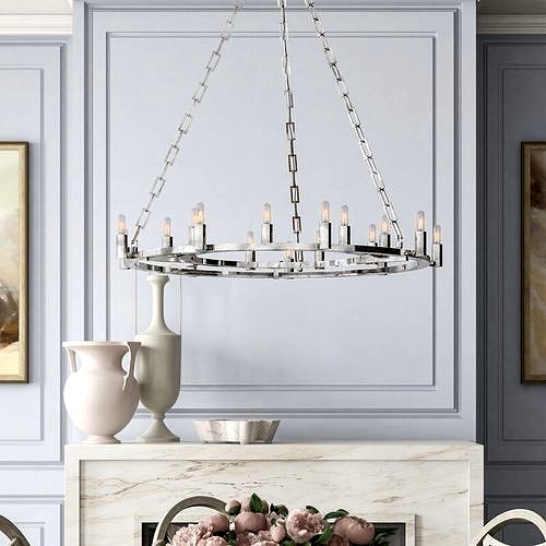 Kaylor Light Candle Style Wagon Wheel Chandelier