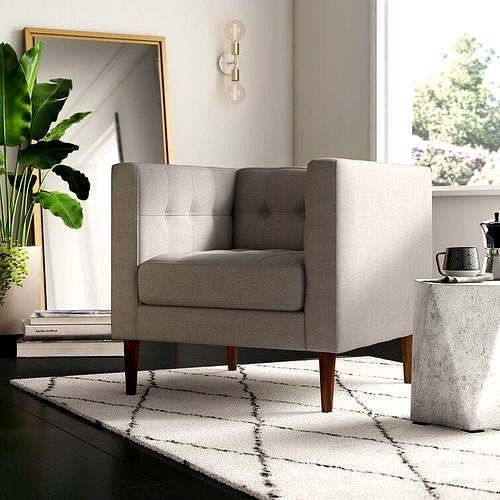 Proxima Wide Tufted Armchair