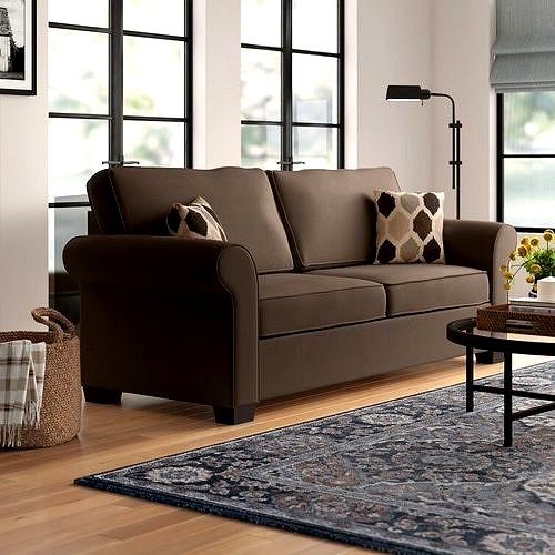 Marcellus Chenille Sofa Bed with Reversible Cushions