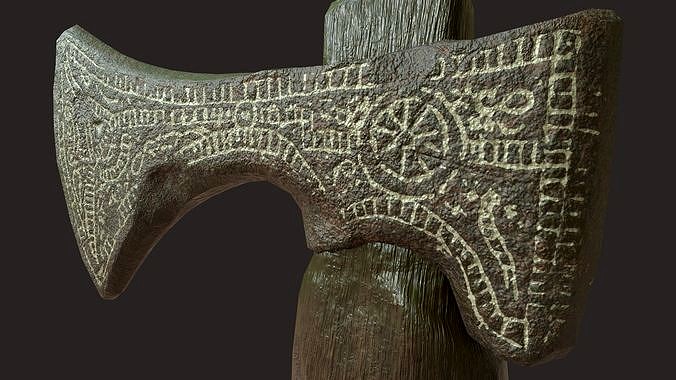 Rust museum scandinavian battle axe