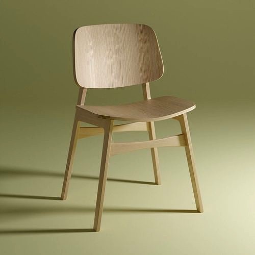 Modern Wooden Seamless Chair -  Designer Chair 001