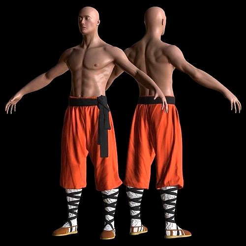Shaolin monk - Game Ready Character